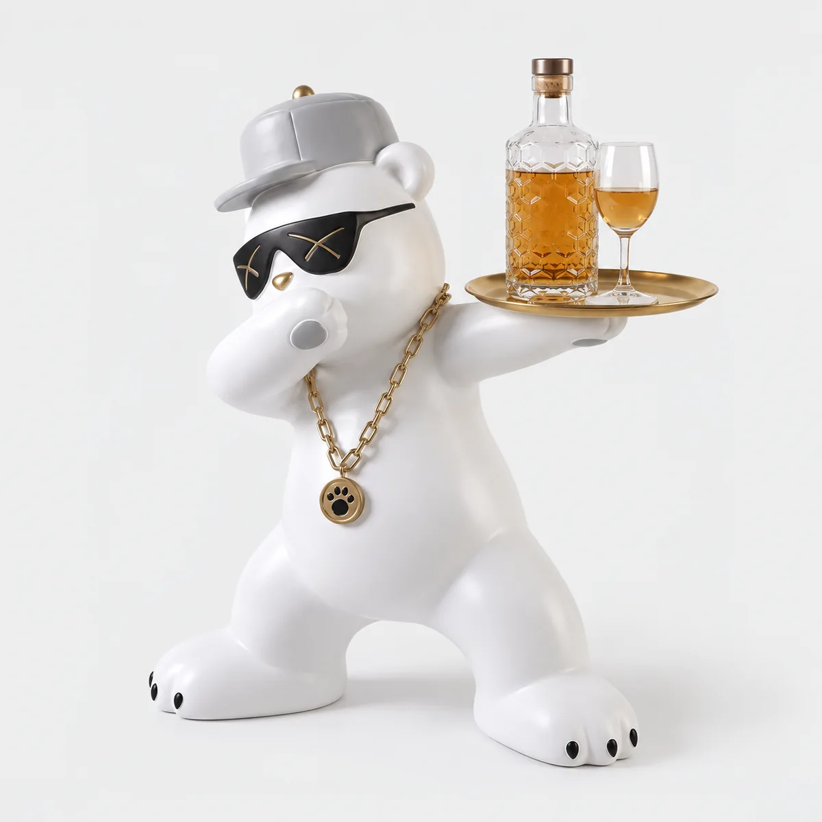 Butler Bear Side Table, side angle