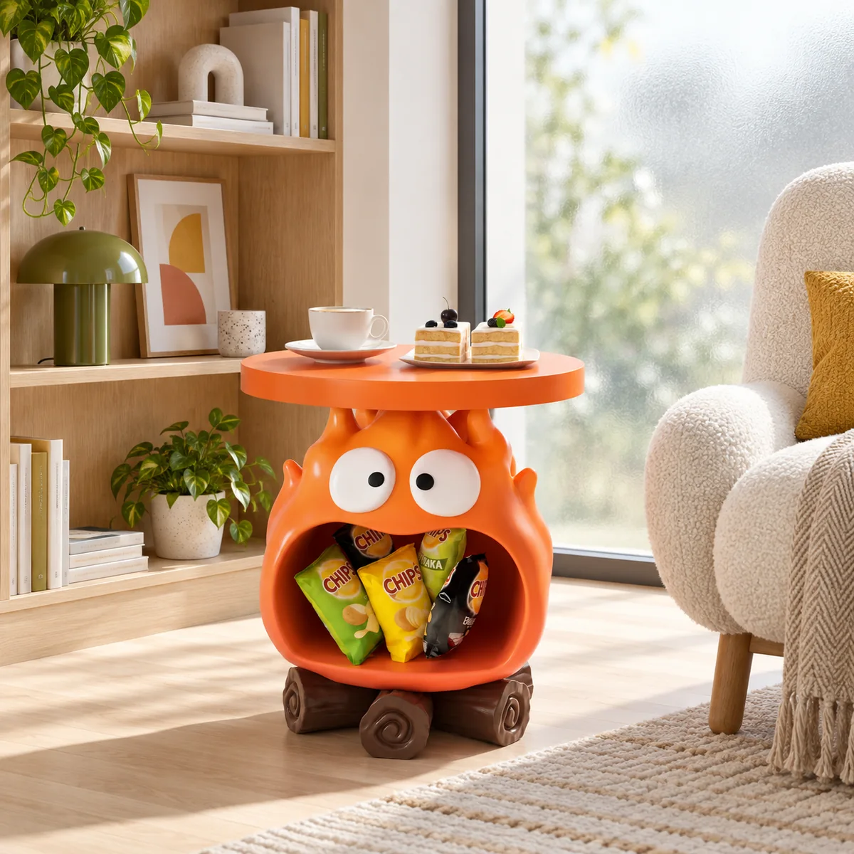 Ember Side Table, styled in a home interior