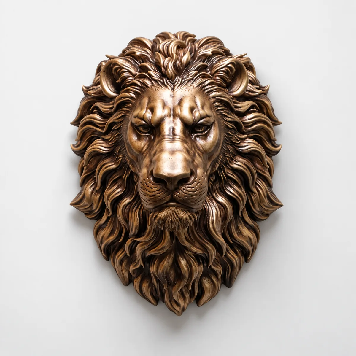 Lion Head Wall Mount, front view