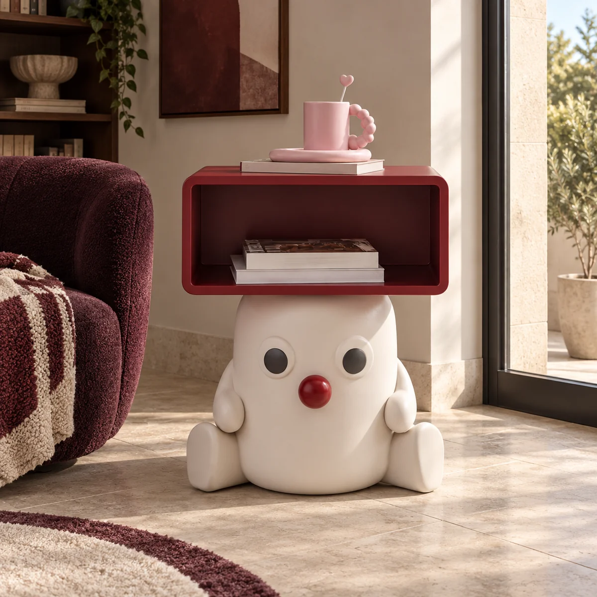 Nobo Side Stand, styled in a home interior