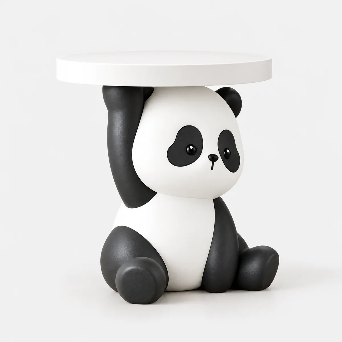 Panda Side Table, side angle