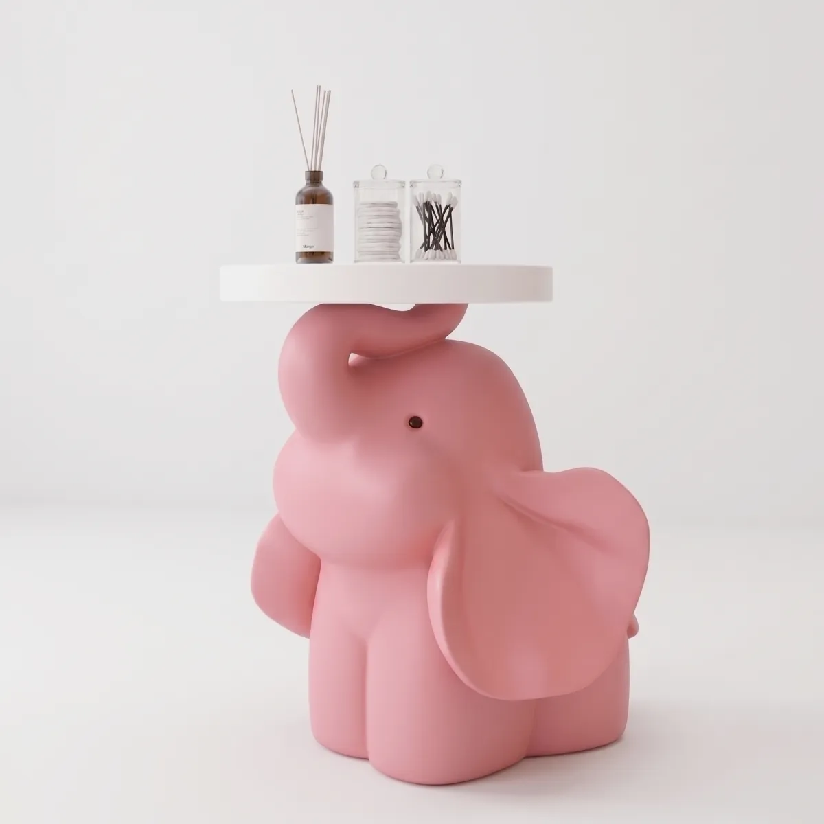 Pink Elephant Side Table