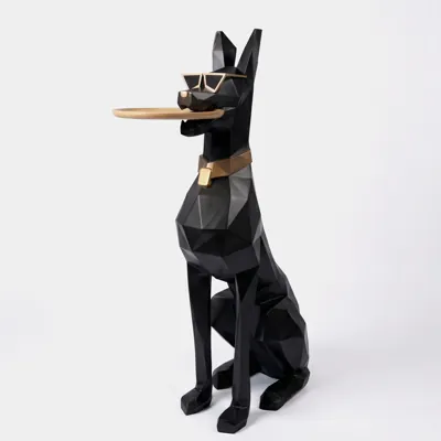 Geometric Dog Side Table