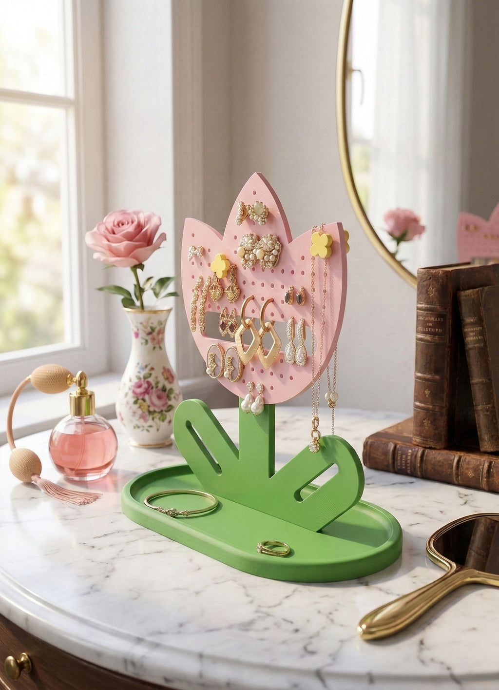 Tulip earrings organiser